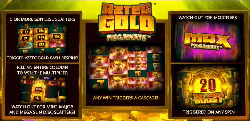 Aztec Gold Megaways bonus features
