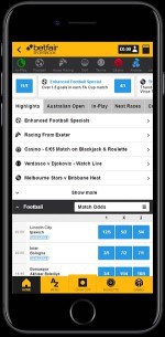 Betfair sportsbook app on Android