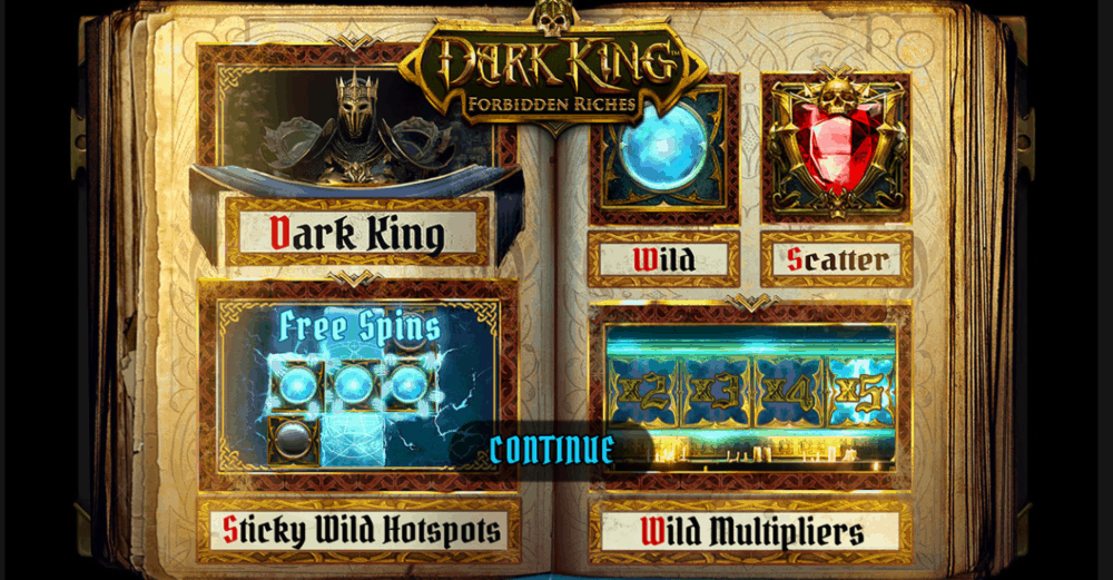 wild multipliers on Dark King Forbidden Riches slot