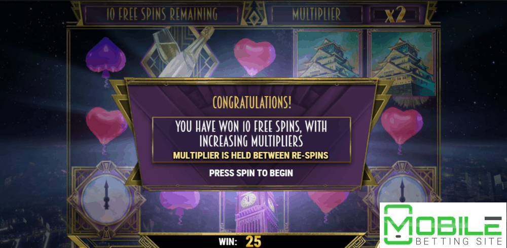 free spins on New Year Riches slot